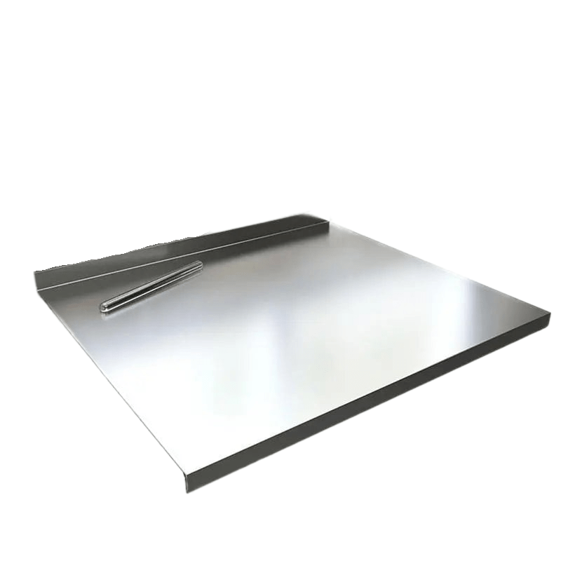 STEELCUT PRO - Tagliere in acciaio inox con base antiscivolo e labbro integrato