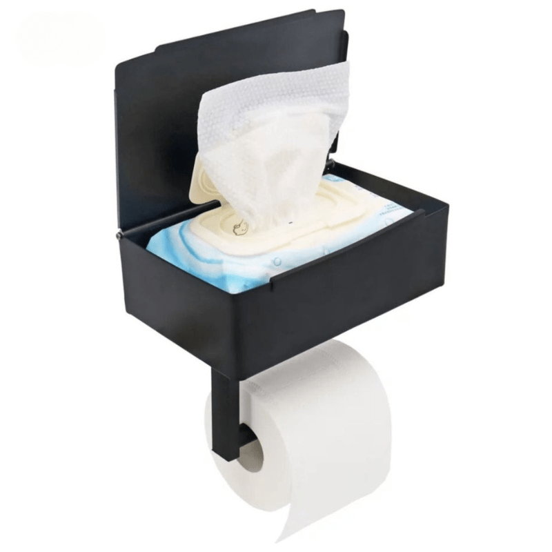  Steeldeluxe toilet Paper Holder - stainless steel with a multifunctional storage compartment for your bathroom-5
