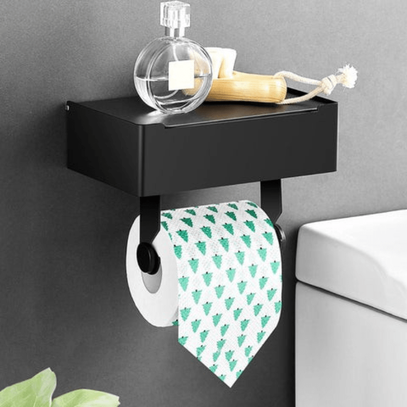  Steeldeluxe toilet Paper Holder - stainless steel with a multifunctional storage compartment for your bathroom-3