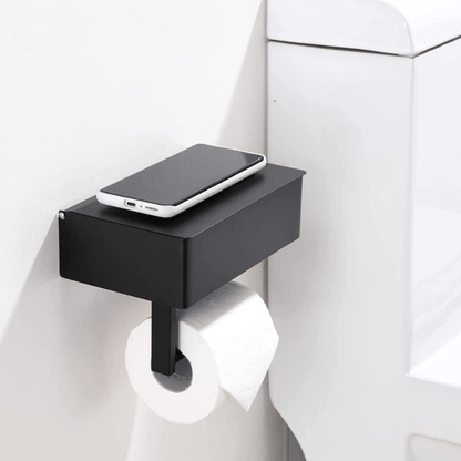  Steeldeluxe toilet Paper Holder - stainless steel with a multifunctional storage compartment for your bathroom-2