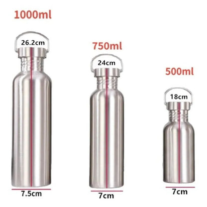 SteelFlow - Bouteille à boire en acier inoxydable 1000ml