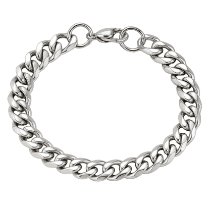 FORTIVIA – roestvrijstalen armband in panzerkettingdesign voor haar & hem