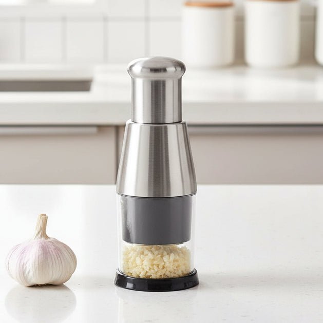 CHEFCRUSH – Compact Garlic Chopper with Durable Stainless Steel Blades 0