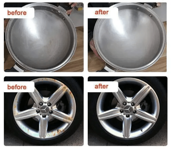 Powerful Stainless Steel Scratch Remover - 190g Metal Polish for Rust & Tarnish 4