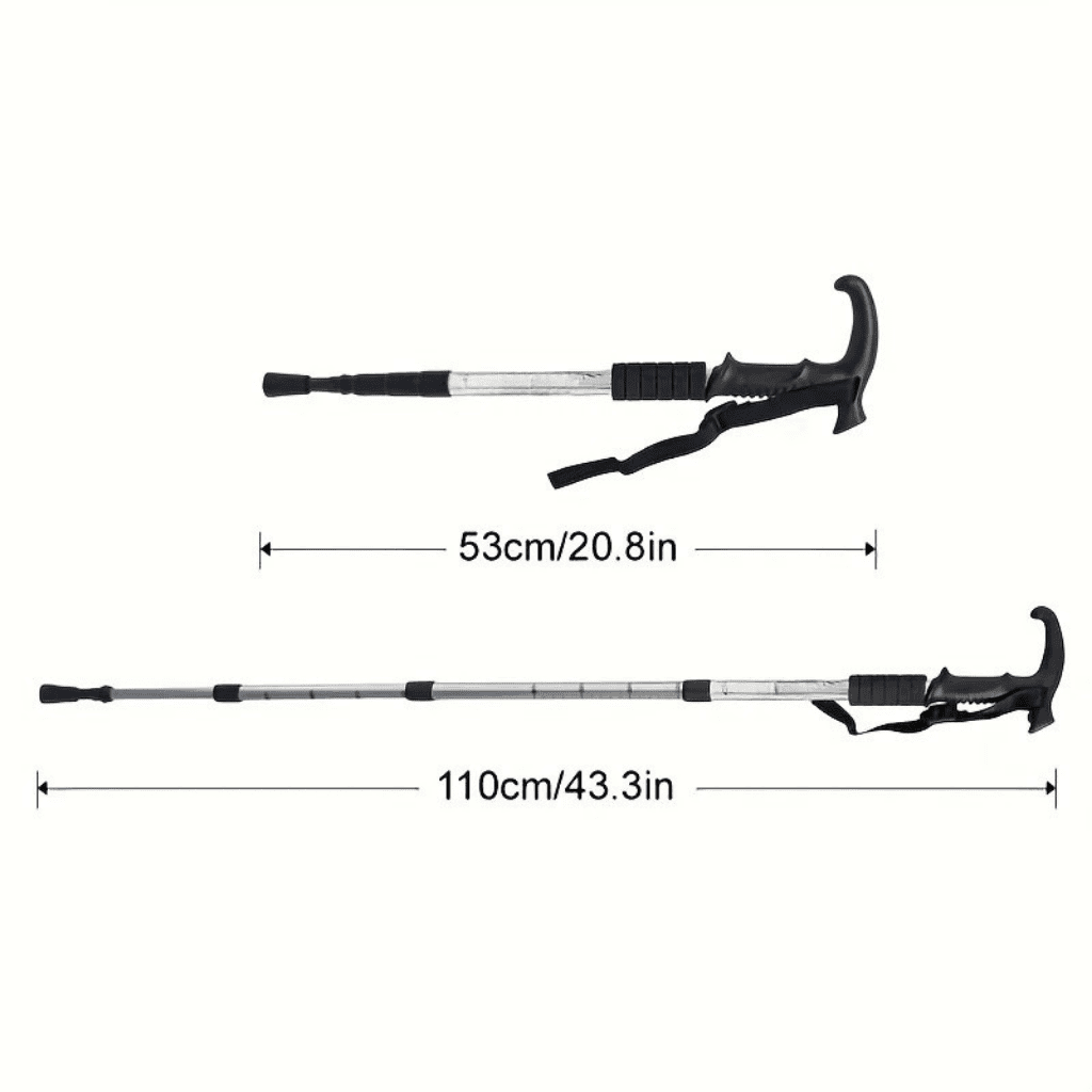 ALUROAM – Lightweight Telescopic Hiking Poles with Secure Non-Slip Handle 3