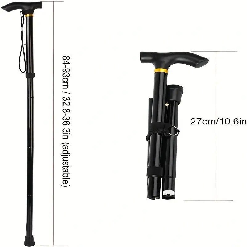 HIKEROD – Compact Telescopic Folding Walking Stick for Stable Hiking Support 5