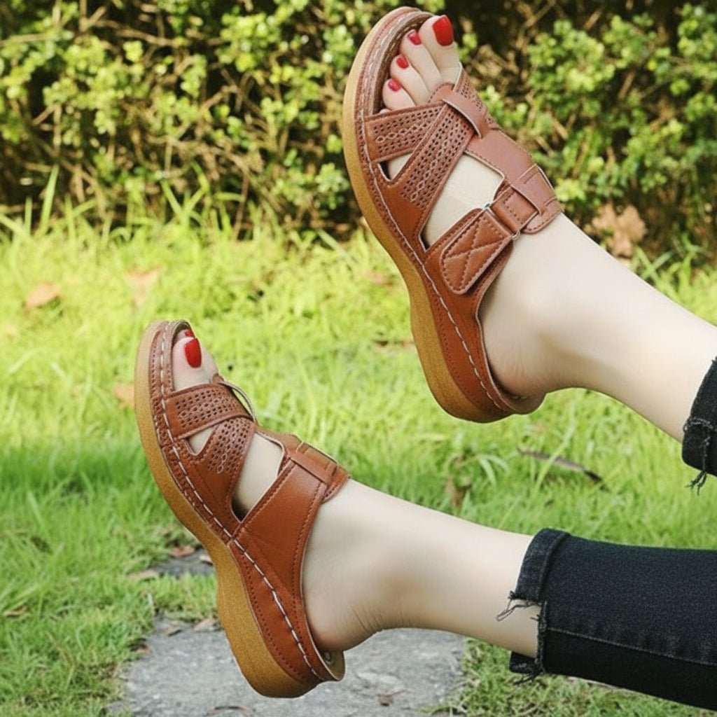 FORMSTEP – women’s orthopedic wedge sandals designed for anti-slip stability and everyday comfort 1