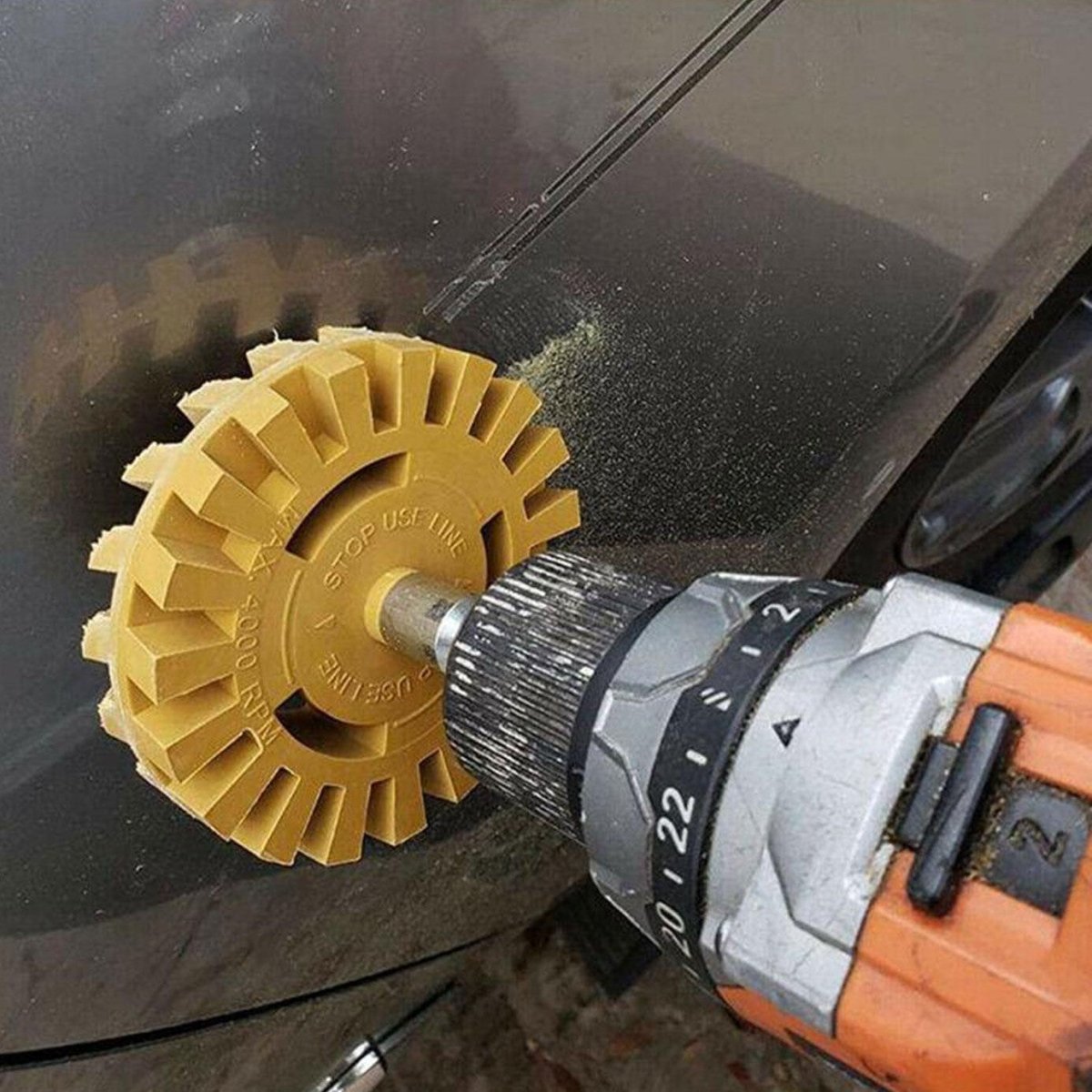 Electric Sticker Remover Wheel for Easy Adhesive Removal – Compatible with All Drills, Durable Rubber, 2cm Size-5