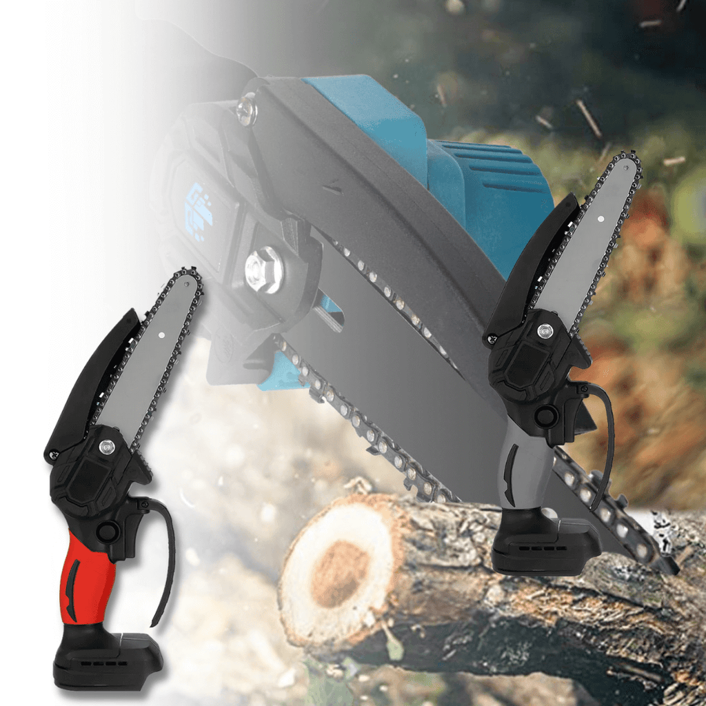 Lightweight Electric Mini Chainsaw, 1200W Motor, One-Handed Operation, Cuts Branches Up to 12cm, Compatible with 18V Makita Batteries-3