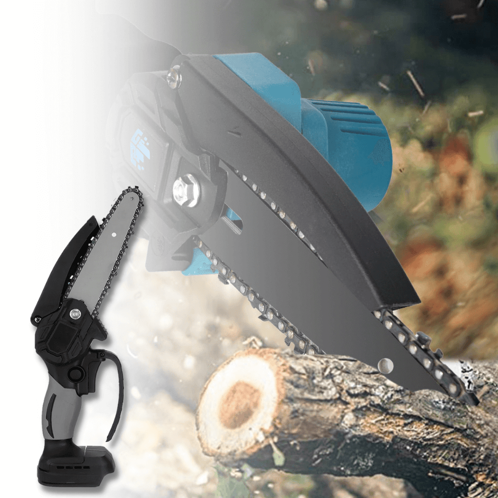 Lightweight Electric Mini Chainsaw, 1200W Motor, One-Handed Operation, Cuts Branches Up to 12cm, Compatible with 18V Makita Batteries-2