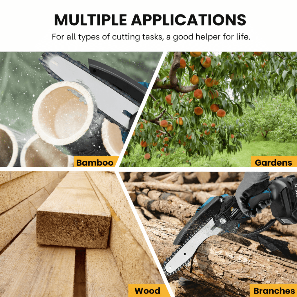 Stormblade Electric Mini Chainsaw – Lightweight 1200W Pruner for 18V Makita Batteries