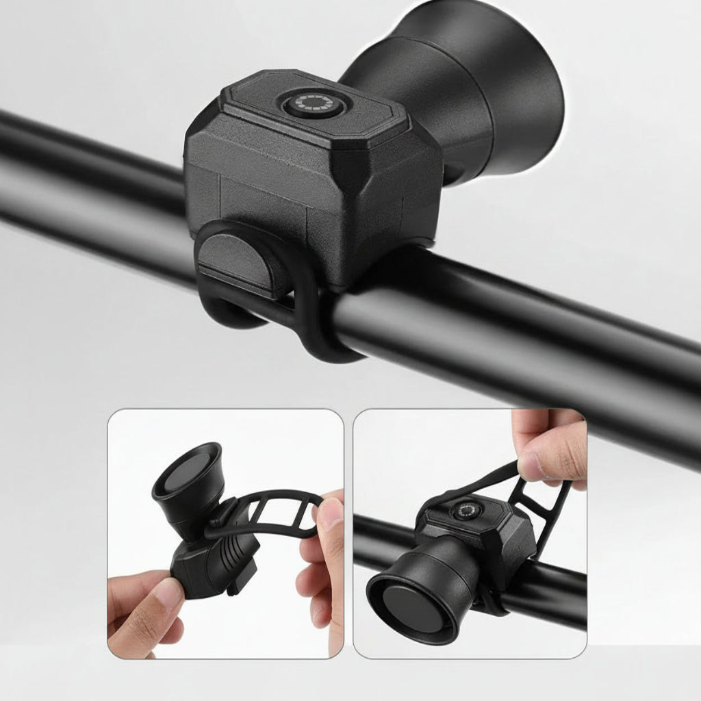 RIDEROAR MINI – USB Rechargeable Waterproof Bicycle Horn for Safe Riding 5