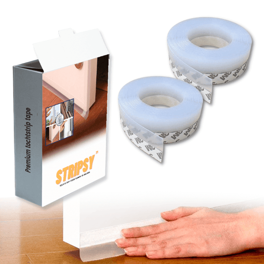 Self-Adhesive Weatherproof Draft Strip Tape for Windows and Doors – 5m x 35mm, Transparent, Easy Installation-1