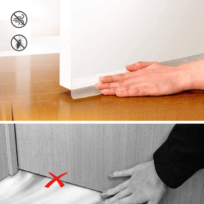 Self-Adhesive Weatherproof Draft Strip Tape for Windows and Doors – 5m x 35mm, Transparent, Easy Installation-5