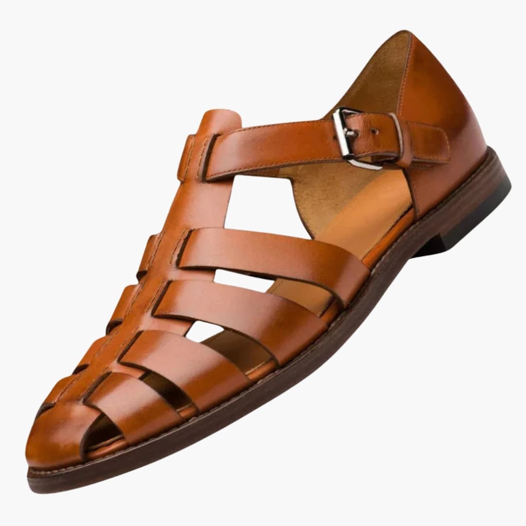 Men's sandals with adjustable straps and buckles 0
