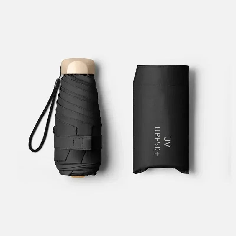 Portable Mini Sun Umbrella - Lightweight UV Protection & Waterproof Rain Shield 1