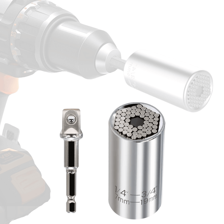 Self-Adjusting Universal Socket Tool for Nuts and Bolts (7mm to 19mm) – Durable Stainless Steel Wrench for DIY Projects-1