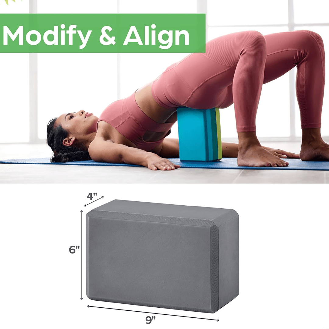  Support flex-anti-slip yoga block made of high quality EVA foam for stability and comfort-5