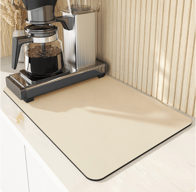 Alfombrilla de Cocina SwiftSoak – Superficie de Diatomita de Secado Rápido para una Cocina Higiénica y Ordenada
