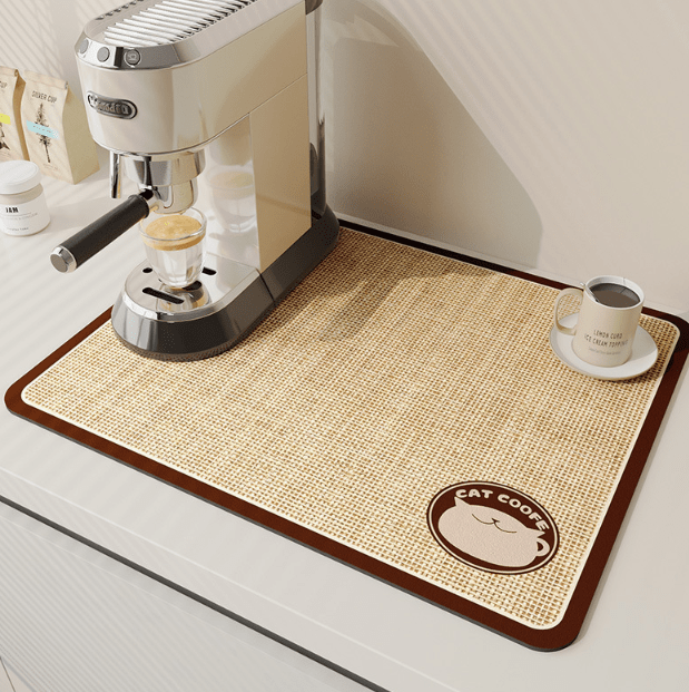 Alfombrilla de Cocina SwiftSoak – Superficie de Diatomita de Secado Rápido para una Cocina Higiénica y Ordenada