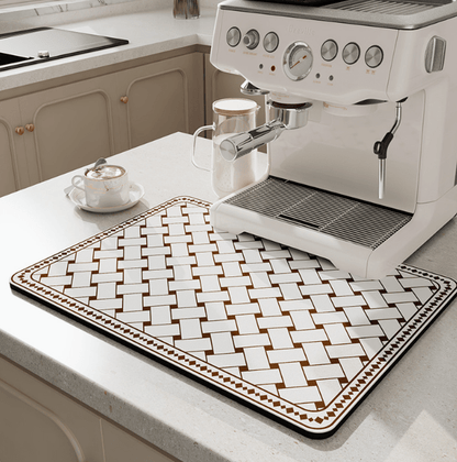 Alfombrilla de Cocina SwiftSoak – Superficie de Diatomita de Secado Rápido para una Cocina Higiénica y Ordenada
