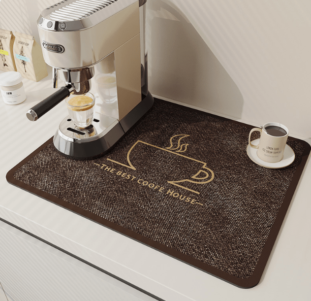 Alfombrilla de Cocina SwiftSoak – Superficie de Diatomita de Secado Rápido para una Cocina Higiénica y Ordenada