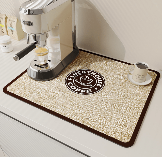 Alfombrilla de Cocina SwiftSoak – Superficie de Diatomita de Secado Rápido para una Cocina Higiénica y Ordenada