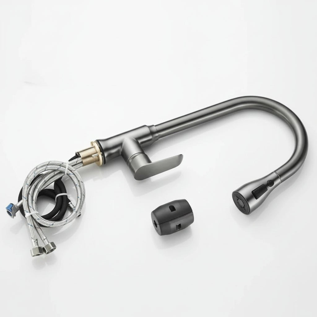 SWIVELPRO – 360° Rotating Pull-Out Kitchen Mixer Tap