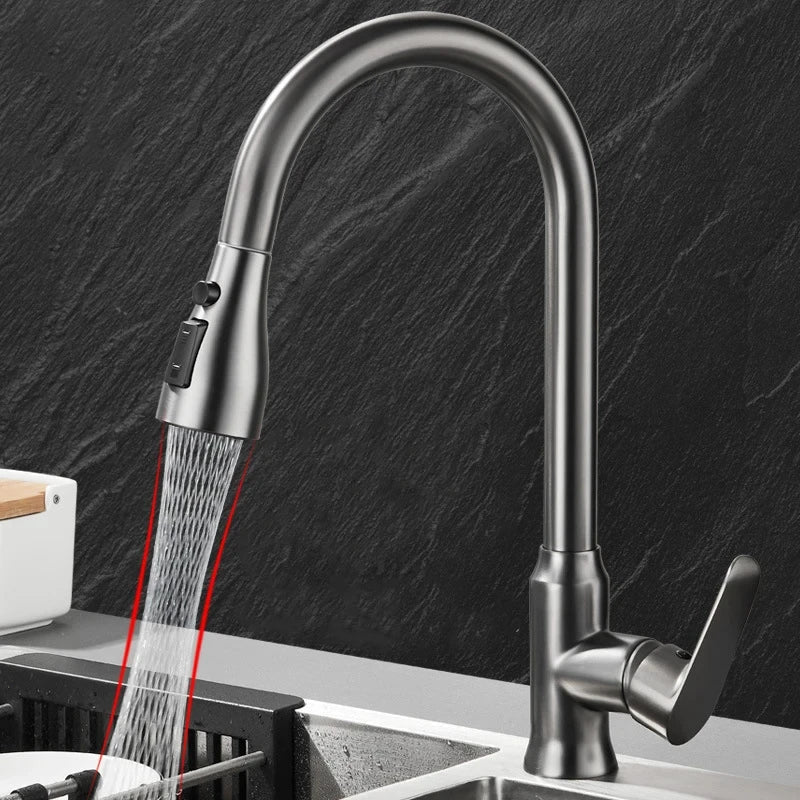 SWIVELPRO – 360° Rotating Pull-Out Kitchen Mixer Tap