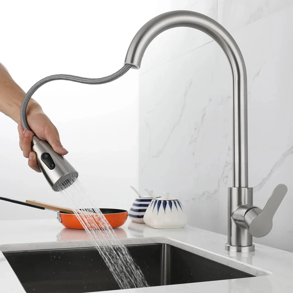 SWIVELPRO – 360° Rotating Pull-Out Kitchen Mixer Tap