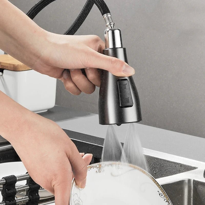 SWIVELPRO – 360° Rotating Pull-Out Kitchen Mixer Tap