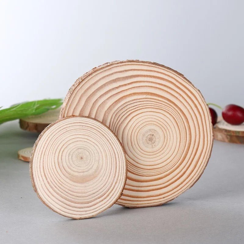 Natural Wooden Beverage Coasters - Eco-Friendly Round Drink Mats for Home 1