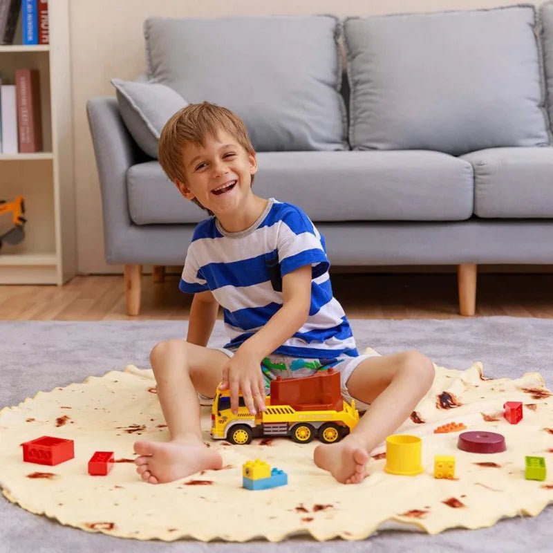TACOWRAP – Cozy Taco Flannel Blanket with Fun Tortilla Design 1