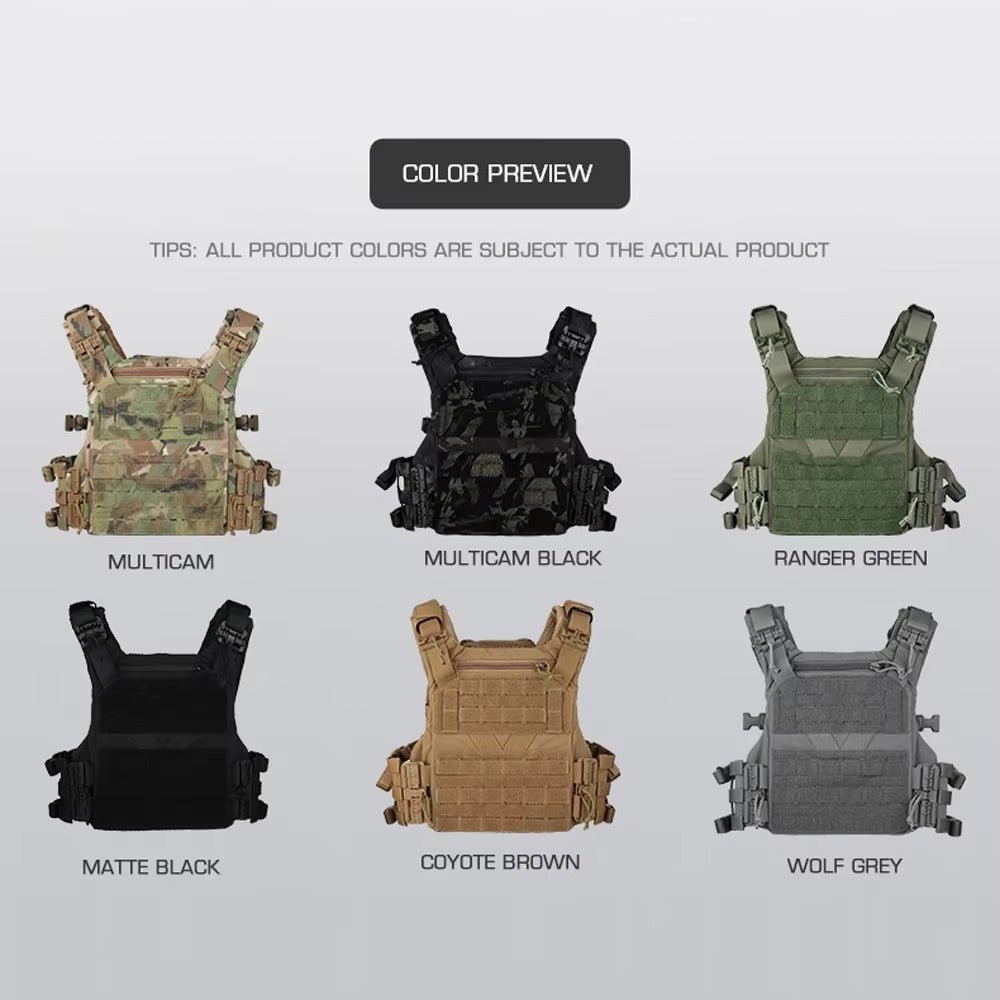 Tactical Armor Carrier - Gilet de protection modulaire avec attache rapide et système Molle