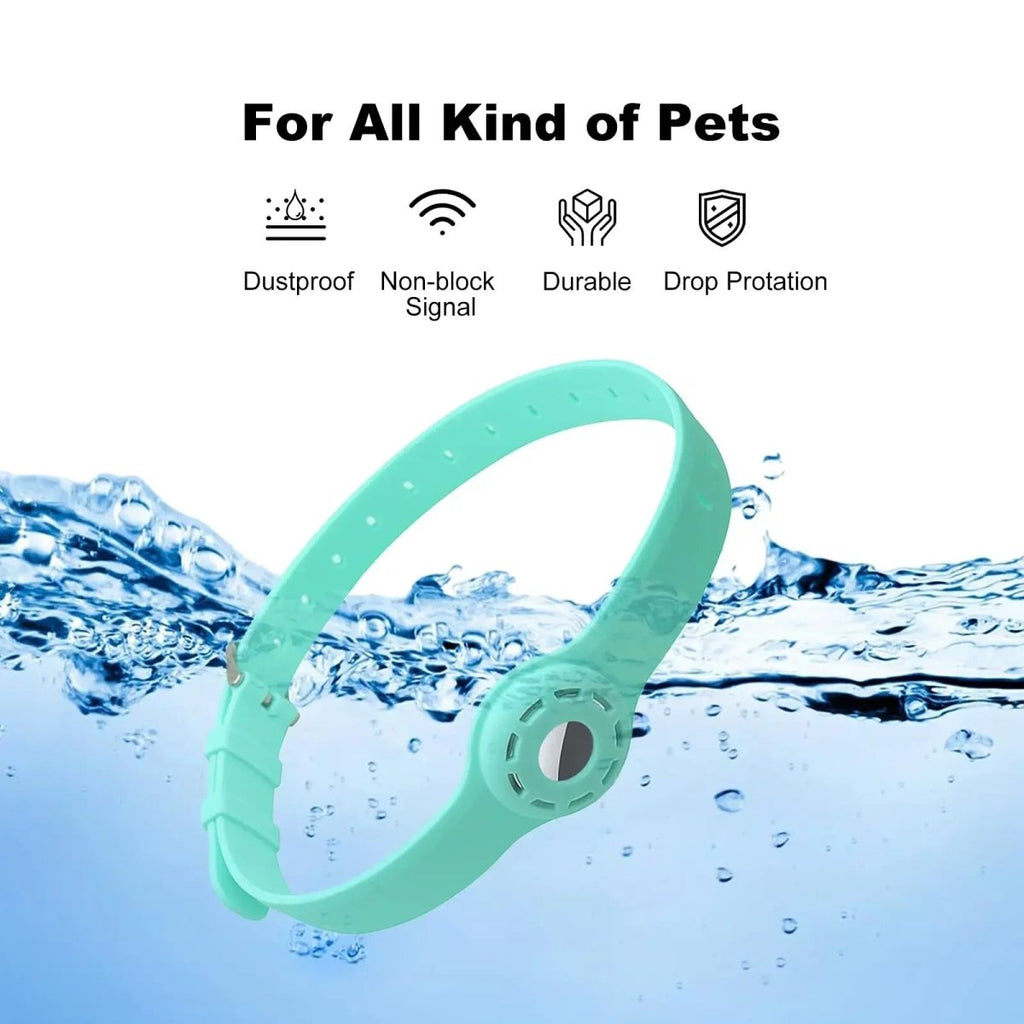 SILITRACK – Adjustable Silicone Pet Collar for Apple Airtag 3