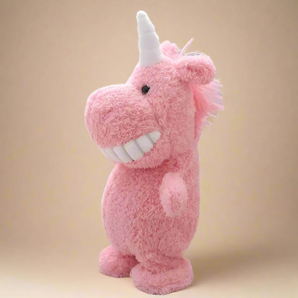 Talk-A-Tale Buddy - Peluche interattivo parlante e canterino per bambini - Design unicorno