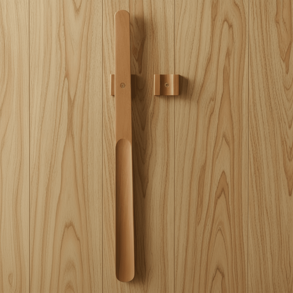 KomfortKick - Extra Long Magnetic Wooden Shoehorn for Effortless Use - 55 cm 0