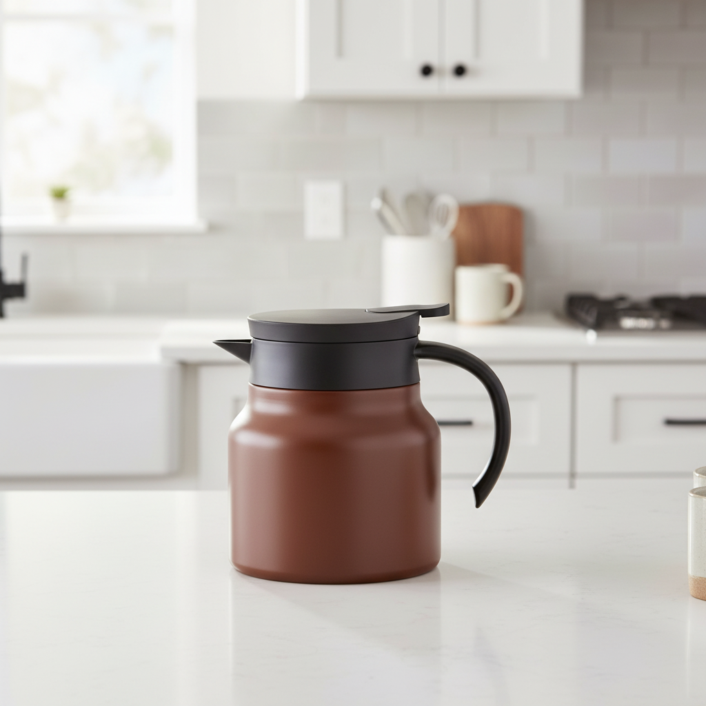 TeaLuxe – eristetty teepannu ruostumattomalla teräksellä ja keraamisella siivilällä kuumalle tai kylmälle teelle