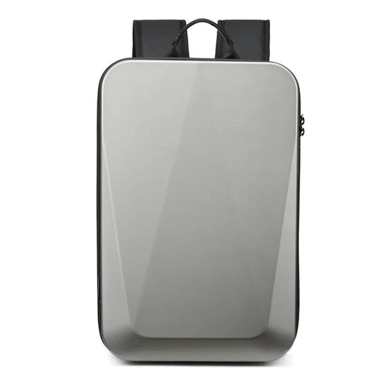 TECHGUARD Anti-Theft Laptop Backpack - Waterproof, USB Port, Expandable Hardshell with TSA Lock