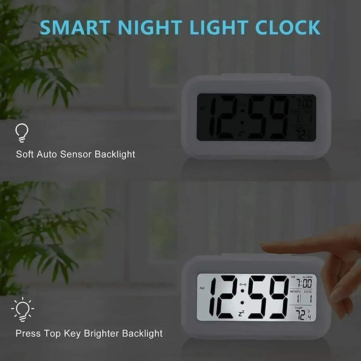 CALENDRA MINI – Multifunction LED Digital Alarm Clock with Snooze 4