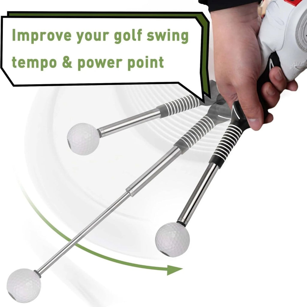 RHYTHMCLICK – Retractable Golf Swing Trainer with Click Feedback 4