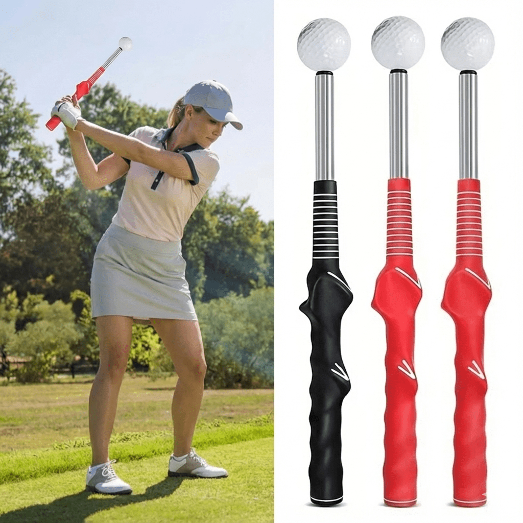 RHYTHMCLICK – Retractable Golf Swing Trainer with Click Feedback 1