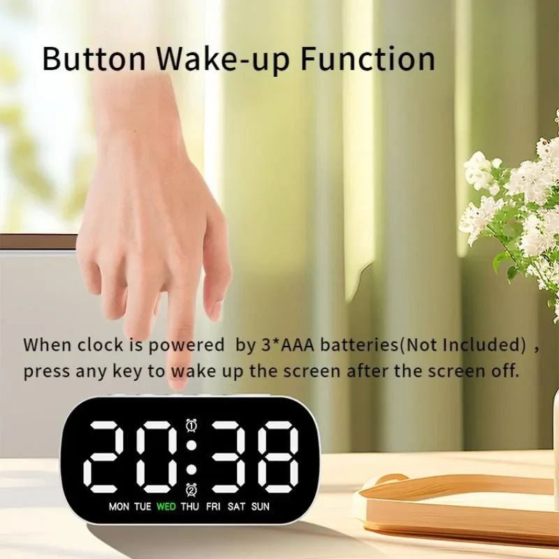 TIMESYNC SMART – LED Digital Alarm Clock with Dual Alarm & Temperature Display 3