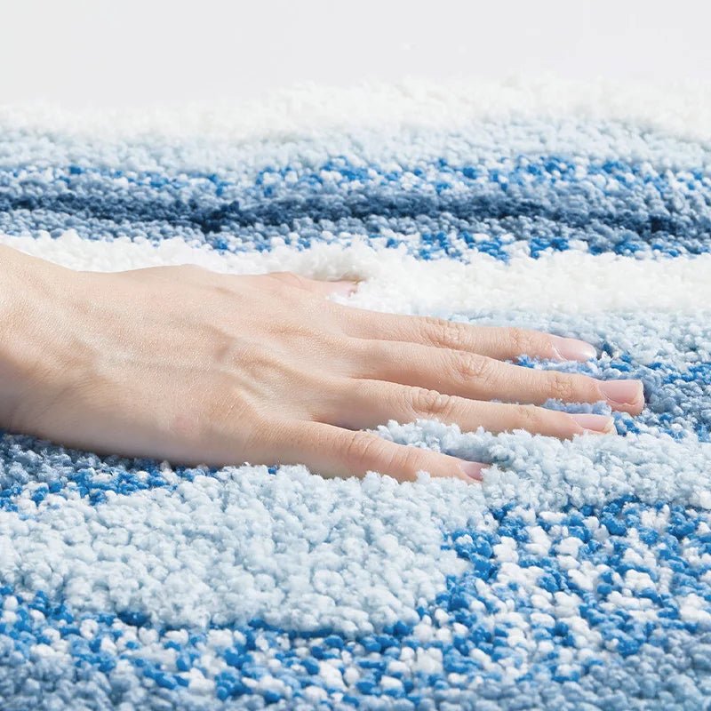 TERRALUX – Organischer Plüschteppich mit ultraweicher Mikrofaser & rutschfester Unterseite