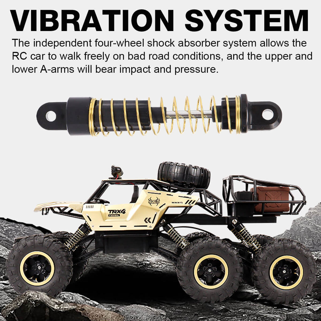 ROCKBEAST – 6WD RC Monster Truck with LED Lights, 52 km/h Speed, Off-Road Fun 4