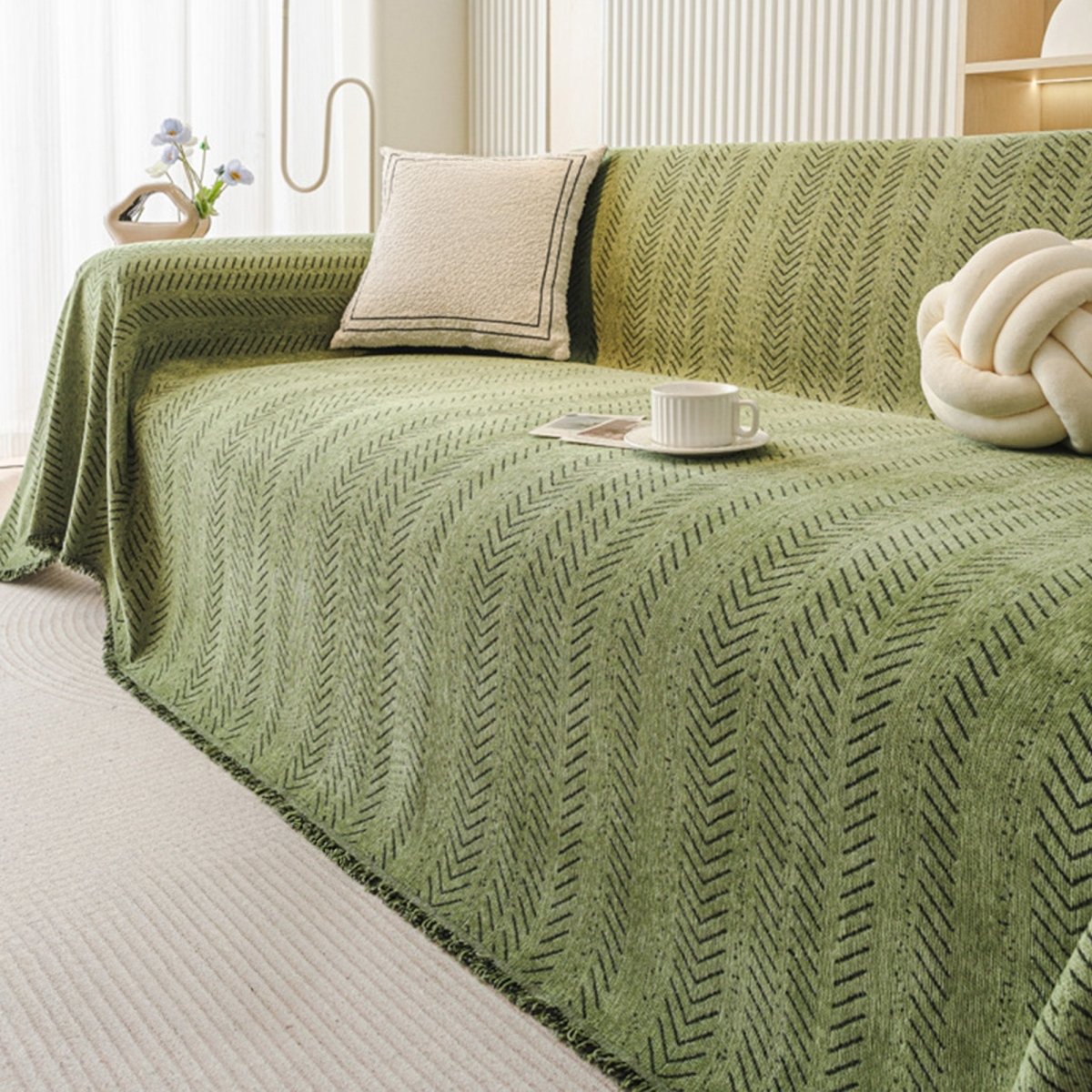 TexturaHome – Capa para sofá em chenille resistente a riscos