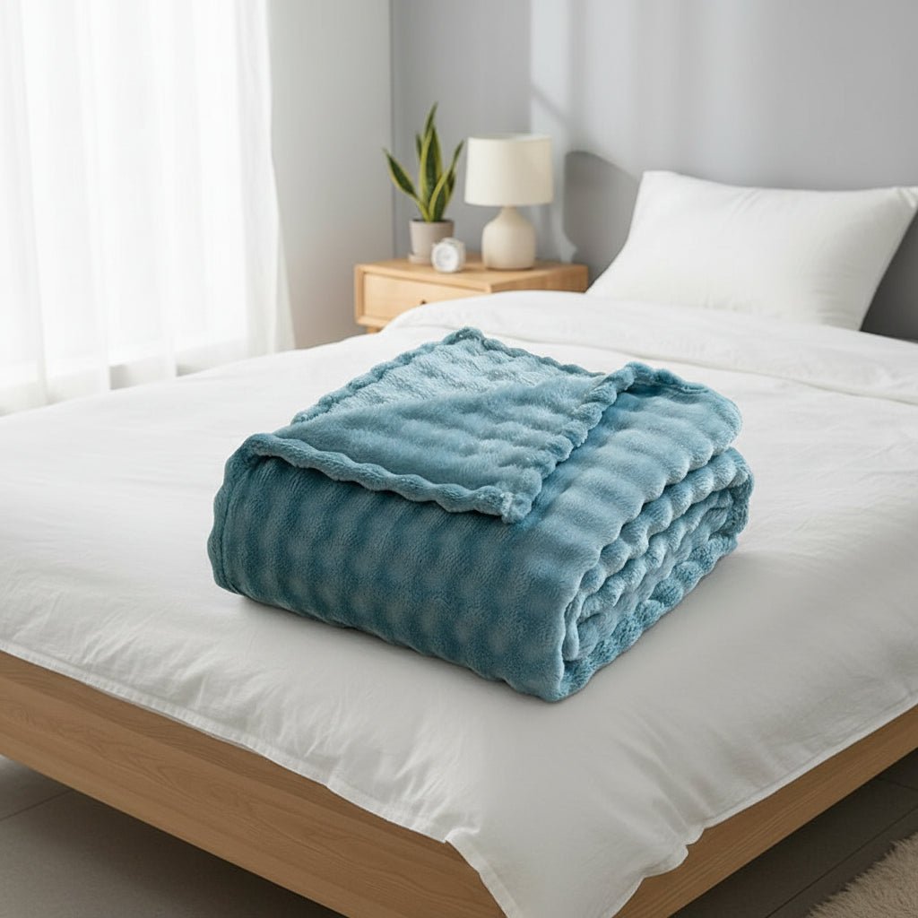 BUBBLECLOUD – Cozy 3D Bubble Plush Throw Blanket for All Seasons 0