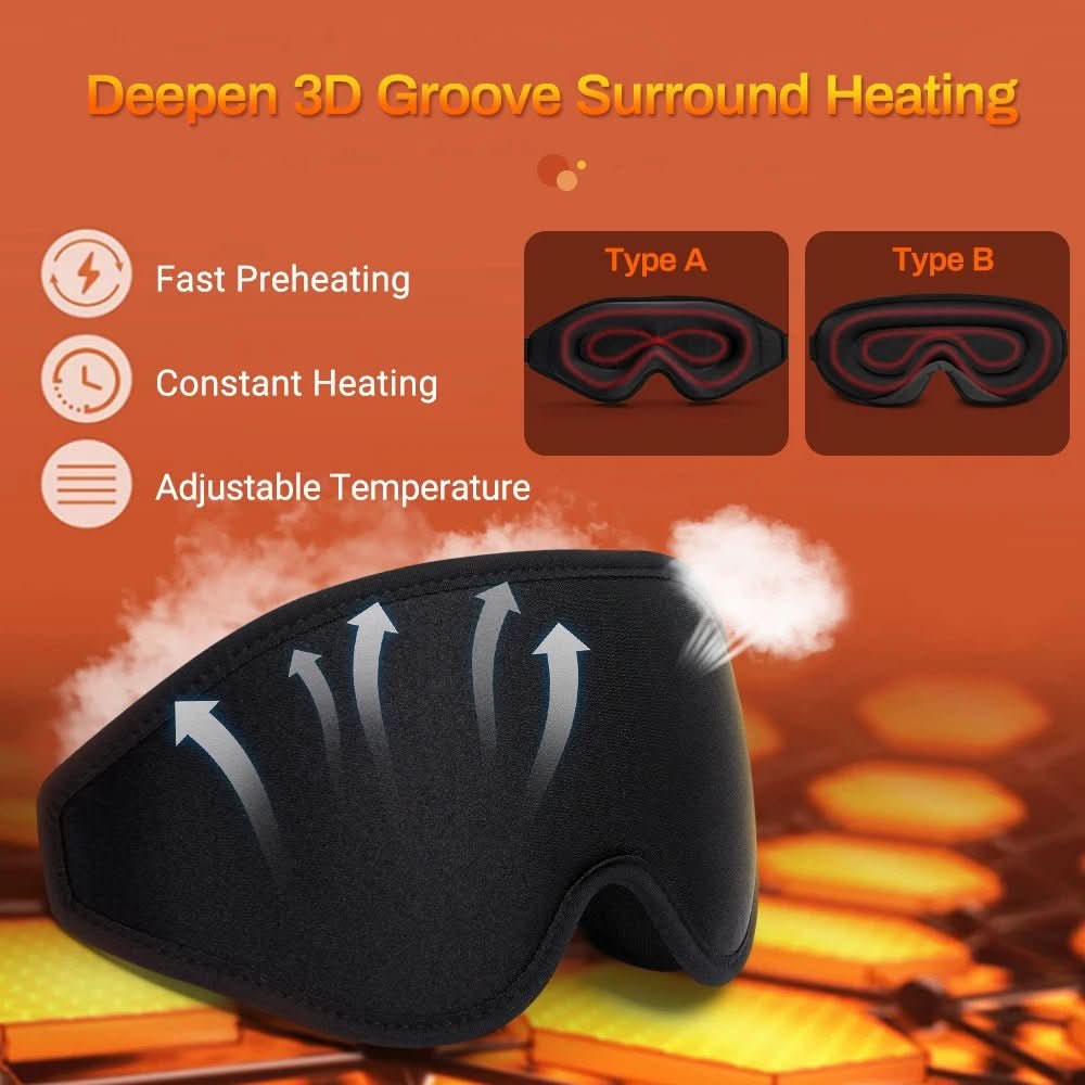 ThermaEye 3D – Electric Heated Eye Mask with Far-Infrared & Temperature Control
