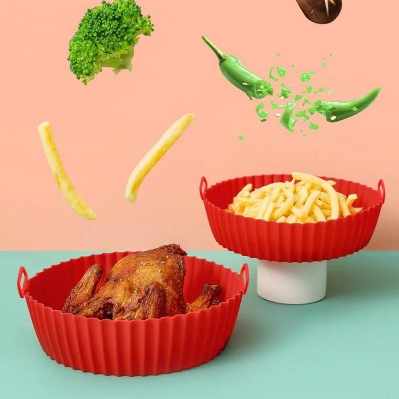 THERMOFRY – Forro Reutilizável de Silicone para Fritadeira de Ar para Cozinhar Limpo e Antiaderente