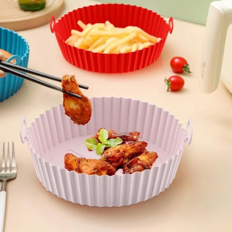 THERMOFRY – Forro Reutilizável de Silicone para Fritadeira de Ar para Cozinhar Limpo e Antiaderente